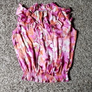 Bright ruffled blouse